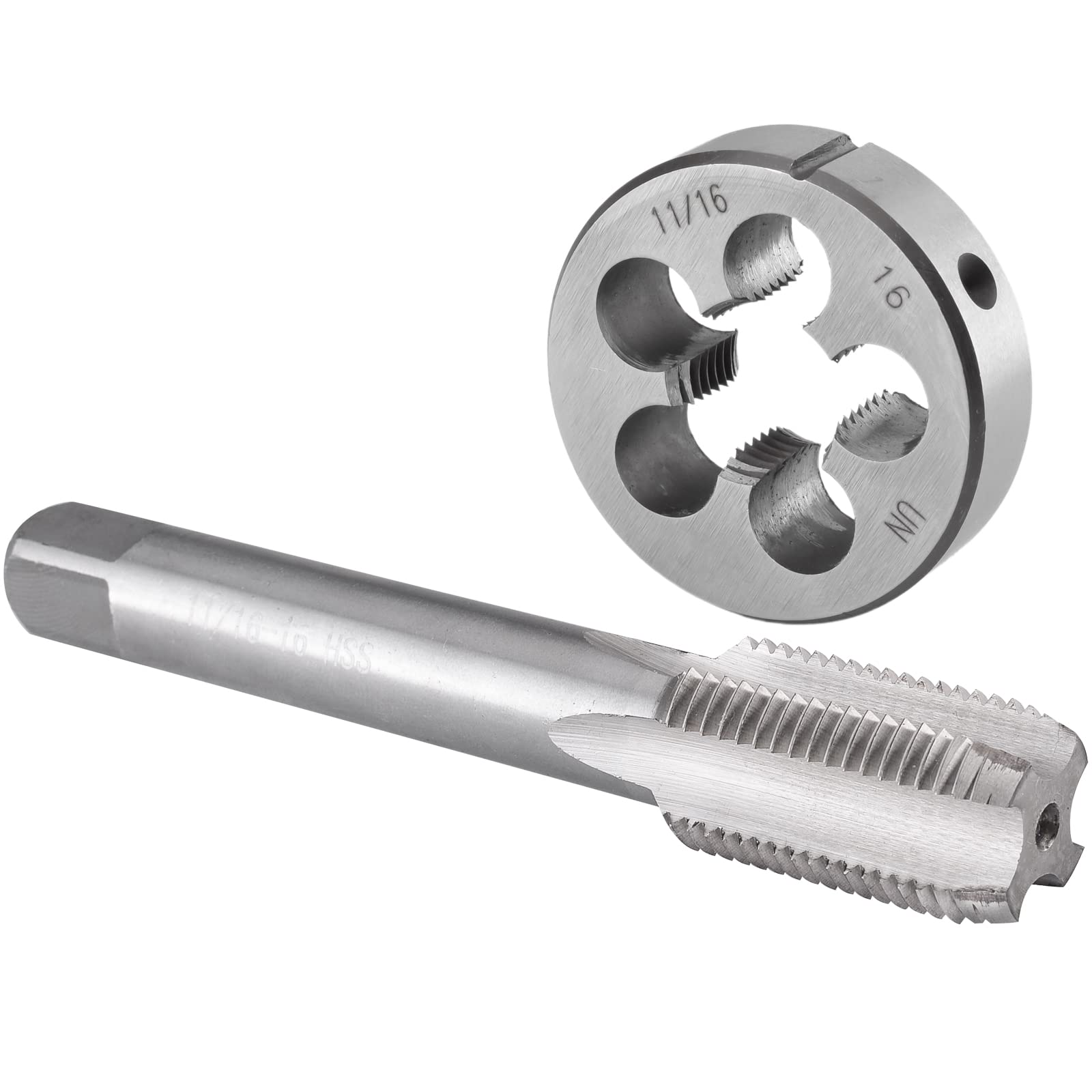 Amazon.co.jp: Burkit 11/16インチ-16 UN タップ&ダイセット 右手用 11